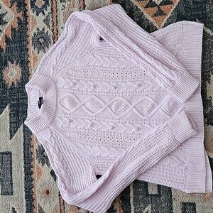 J. Crew pom-pom, cable knit sweater